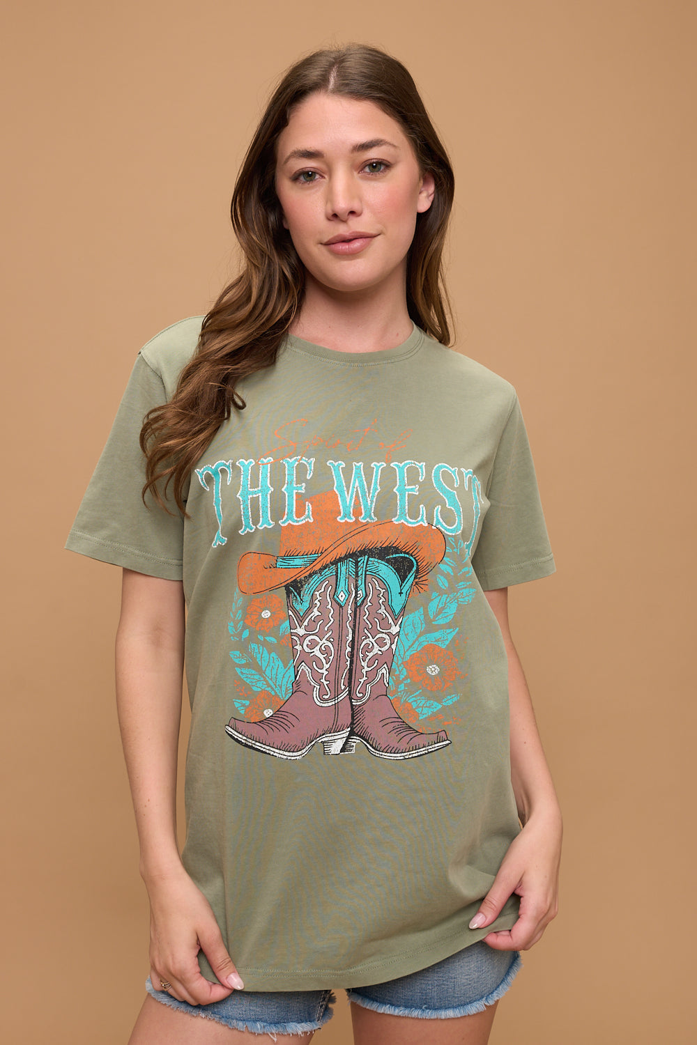 WESTERN CLUB COWBOY DESIGN T-SHIRT RB-06