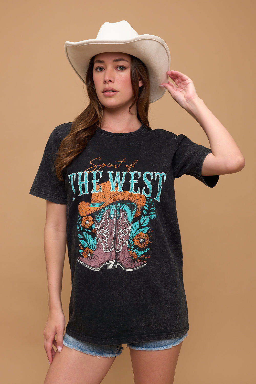 WESTERN CLUB COWBOY DESIGN T-SHIRT RB-06