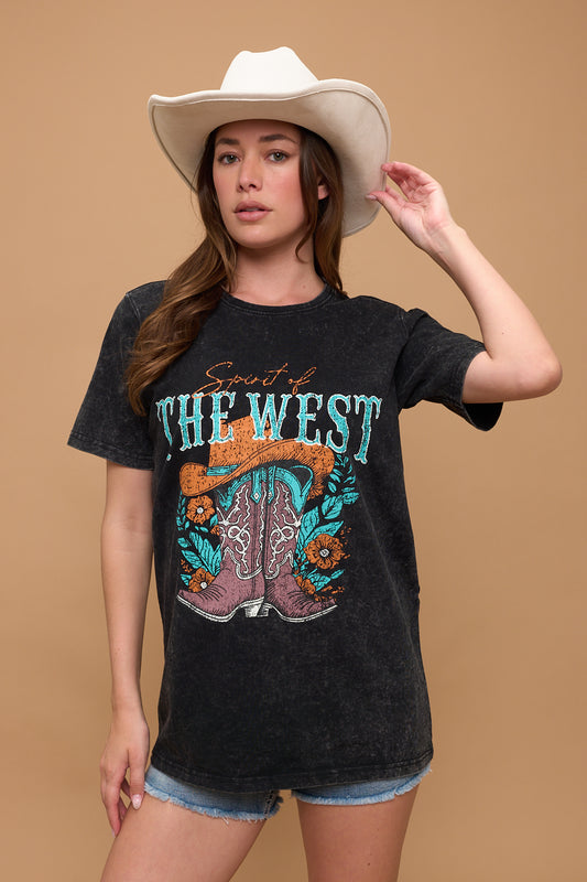 WESTERN CLUB COWBOY DESIGN T-SHIRT RB-06