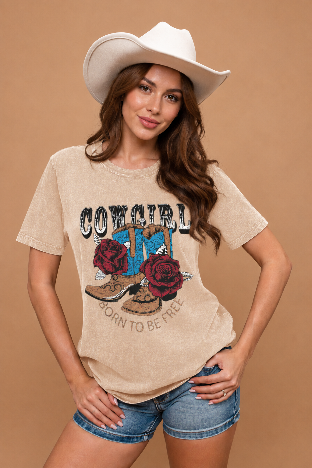 WESTERN CLUB COWBOY DESIGN T-SHIRT RB-05