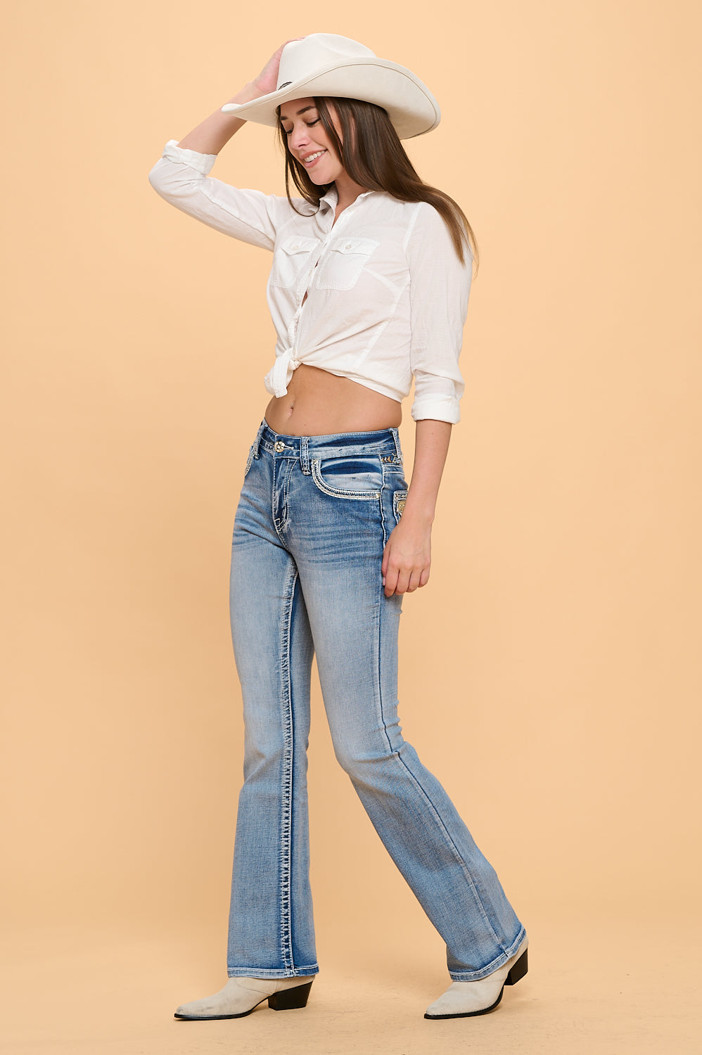 Cow Skull Bootcut WT-738 Size 1-15