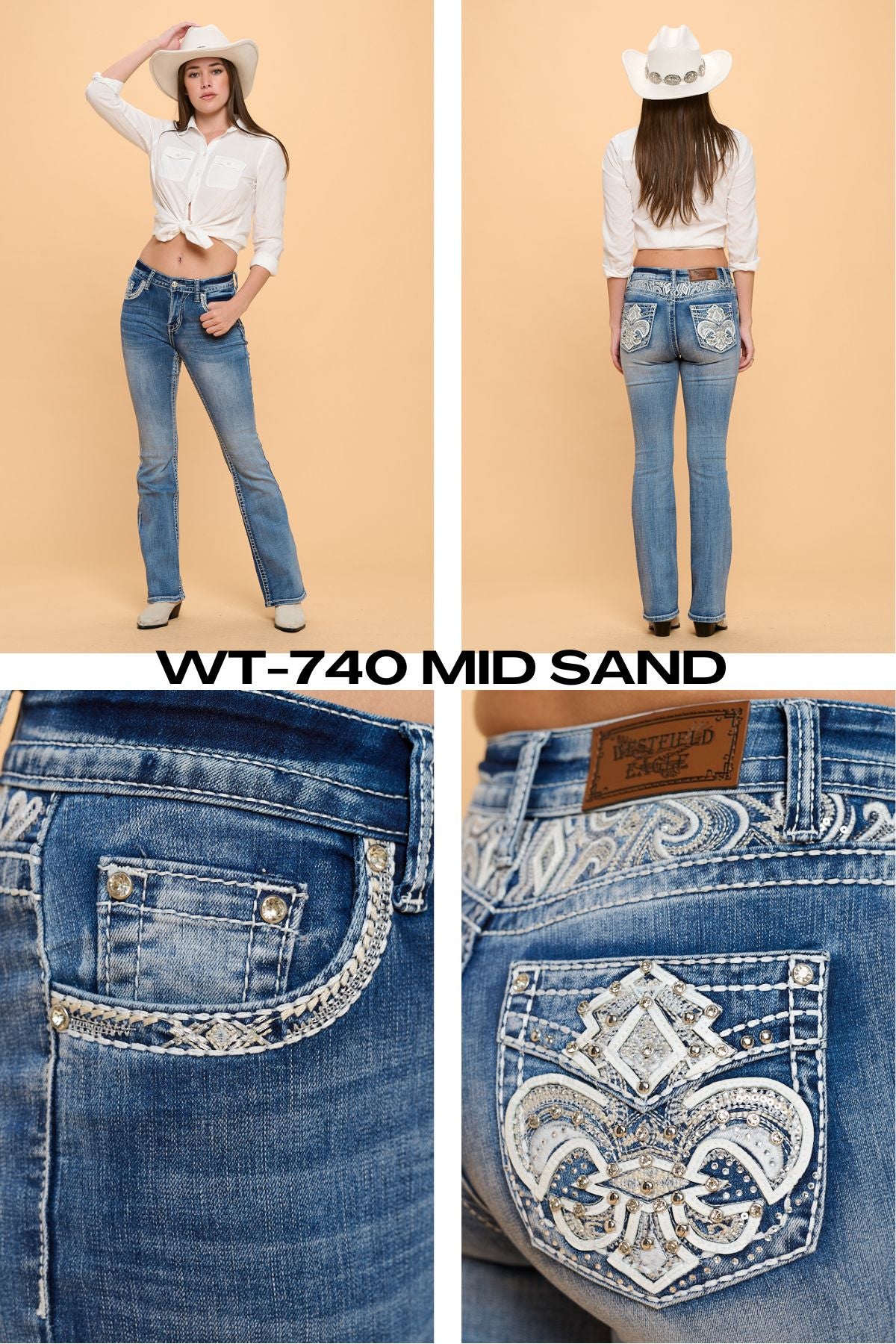 Fleur-De-Lis Bootcut WT-740 Size 1 - 15