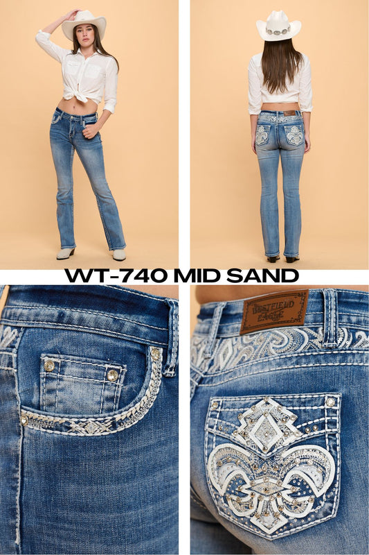 Fleur-De-Lis Bootcut WT-740 Size 1 - 15