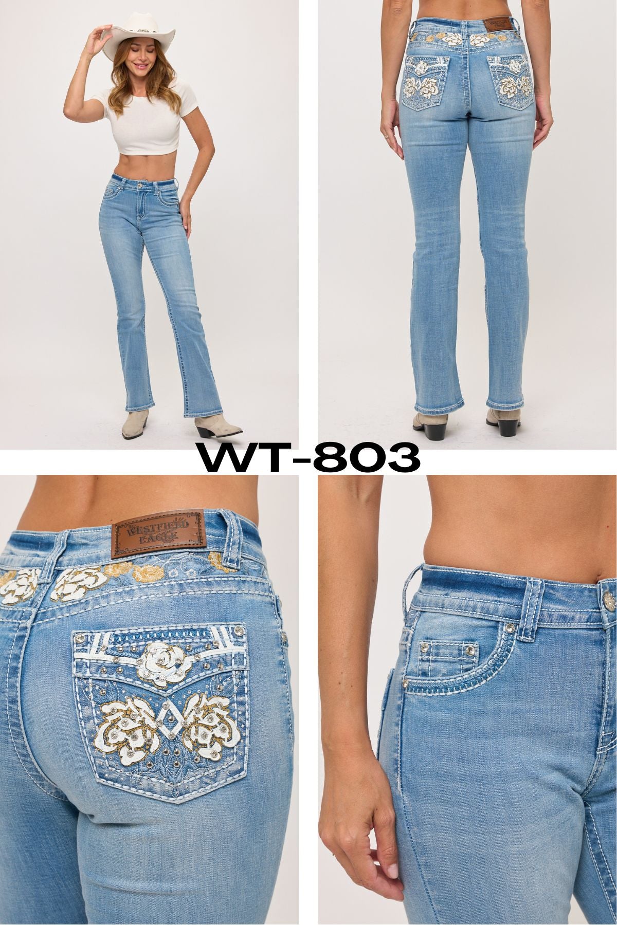 White Rose Bootcut WT-803 Size 1-15